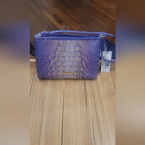 Brahmin Lorelei Shoulder Croc-Embossed Crossbody Bag - Picture 2 of 14